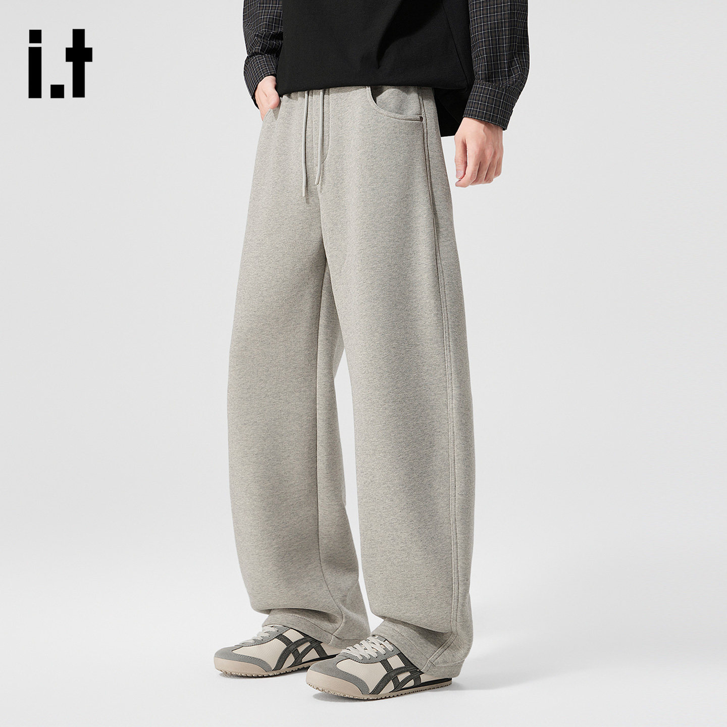 it :5cm/FIVECM复合简约弯刀卫裤男2026春季潮牌宽松直筒休闲裤子,男装,休闲裤,淘宝优惠券,粉丝福利购,淘宝优惠卷