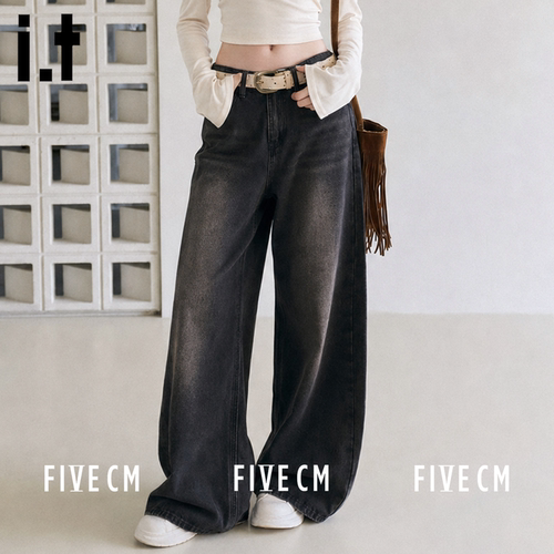 itFIVECM美式复古经典显高裤子