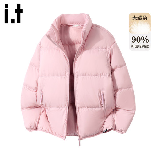 it5cm潮牌短款立领羽绒服外套