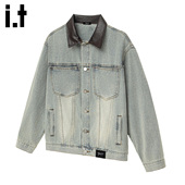 5cm FIVECM高端重磅巴恩风撞色翻领工装 外套新款 美式 休闲夹克