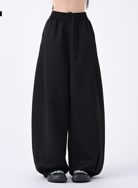 it :5cm/FIVECM速干弯刀阔腿裤男女潮流2025春秋宽松薄款休闲裤