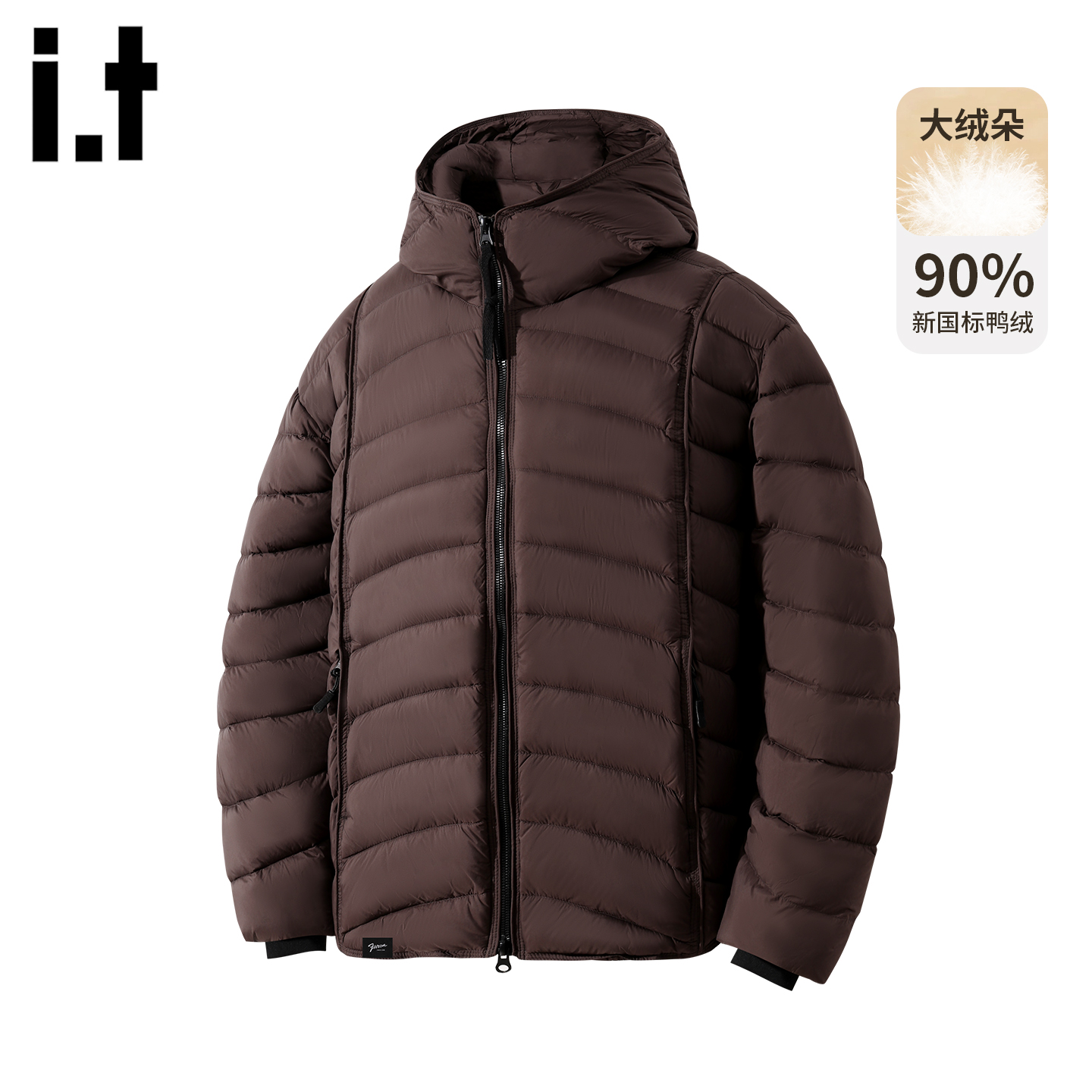 潮流复古连帽羽绒服加厚保暖外套