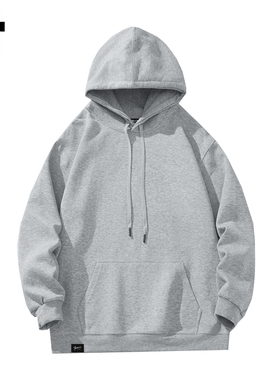 it :5cm/FIVECM高级感灰色长袖连帽卫衣男士2025秋冬宽松休闲上衣