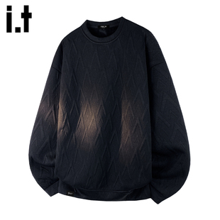 it :5cm/FIVECM卫衣男款春季季内搭打底衫痞帅高级感长袖T恤外套