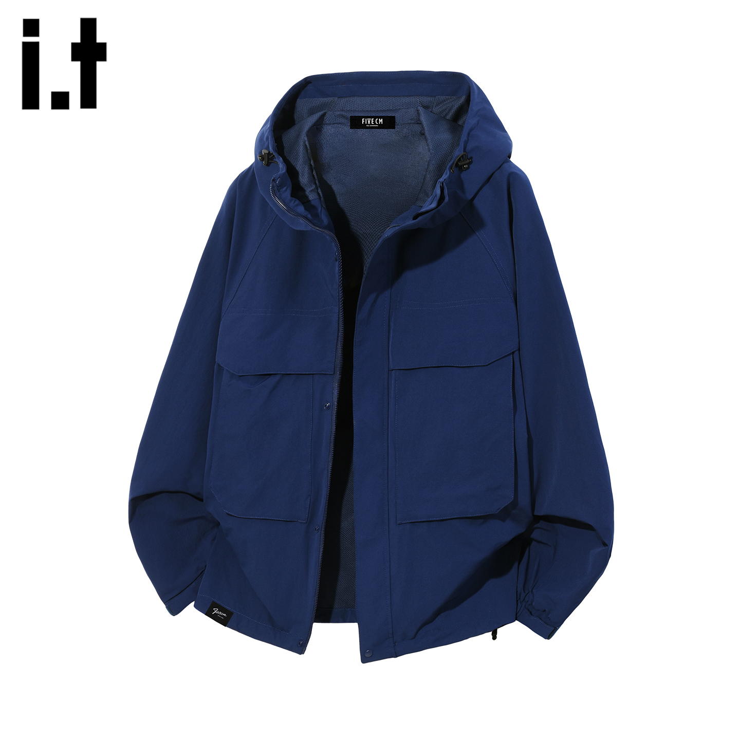 潮牌连帽大口袋工装冲锋衣