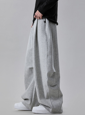 it :5cm/FIVECM立体剪裁垂感宽松阔腿裤子男春季2026新款潮休闲裤