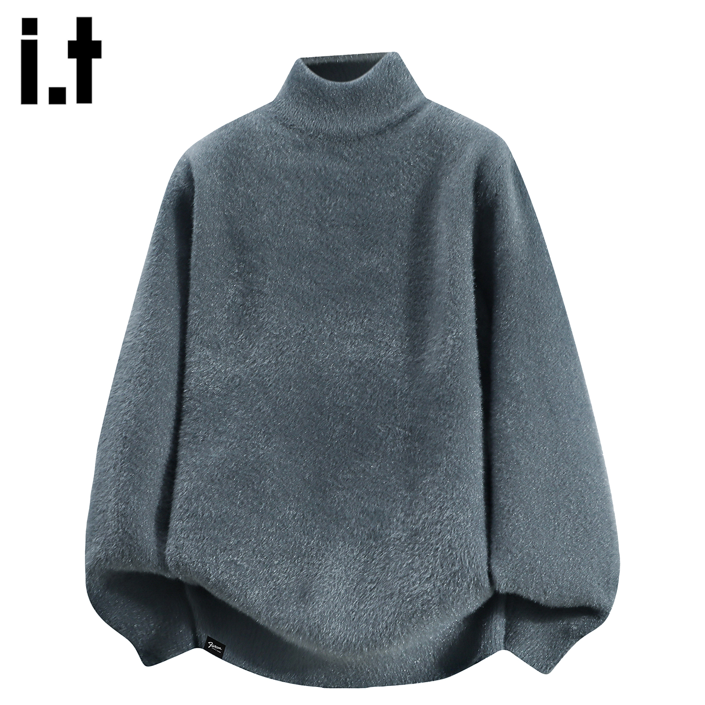 ITFIVECM时尚水绒貂毛衣男