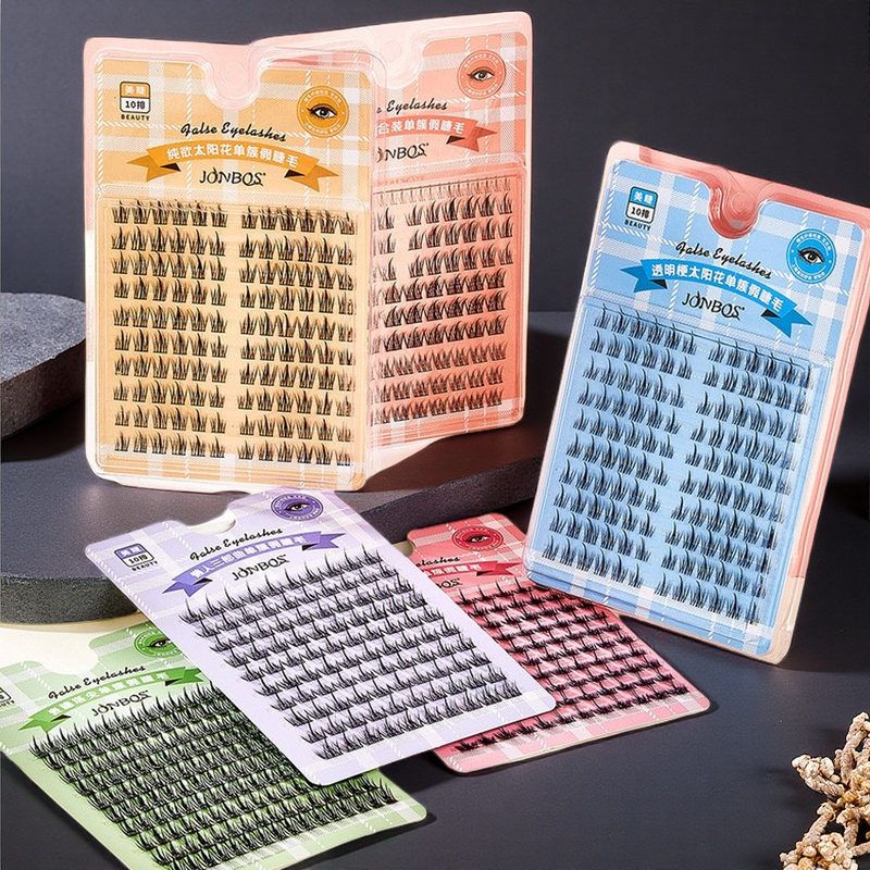 正品大容量单簇假睫毛 懒人三部曲小恶魔羽扇眼睫毛仙子毛收纳书