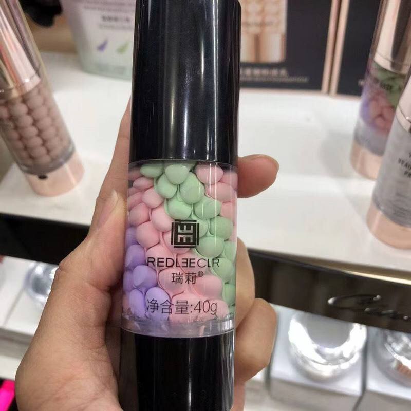 正品瑞莉富勒烯三色隔离霜遮瑕修容鸟屎隔离水润轻薄滋养提亮40g