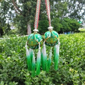 广西壮族绣球刺绣挂件