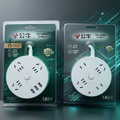 公牛圆盘插座GN-R203U和GN-R2220
