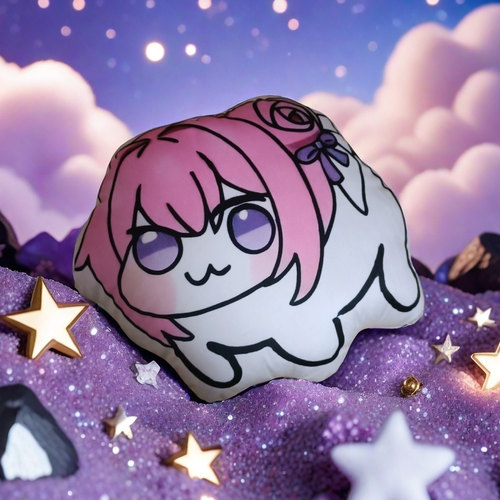 Doro抱枕靠枕粉狗桃乐丝异形枕