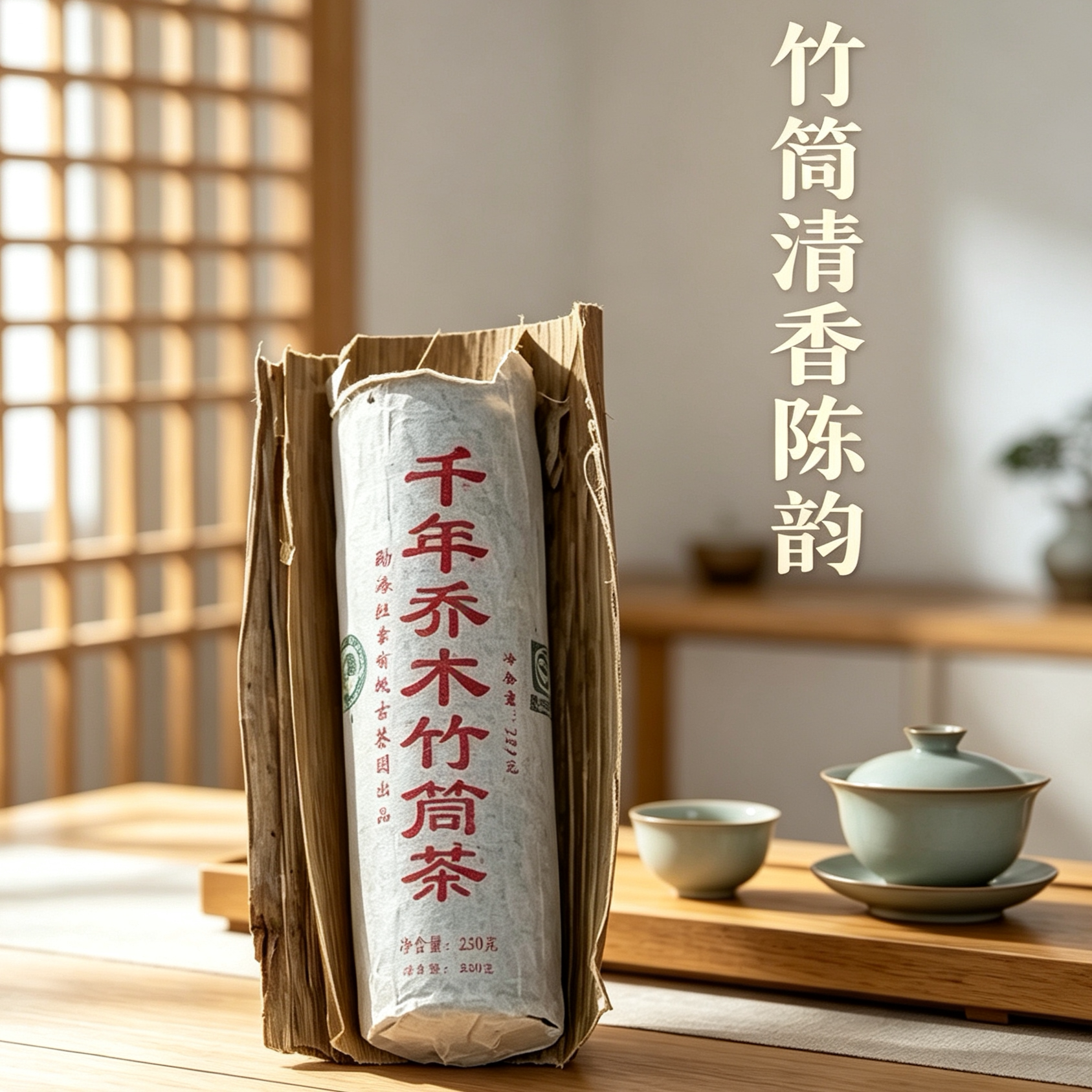 老班章云南普洱松烟香357克茶柱