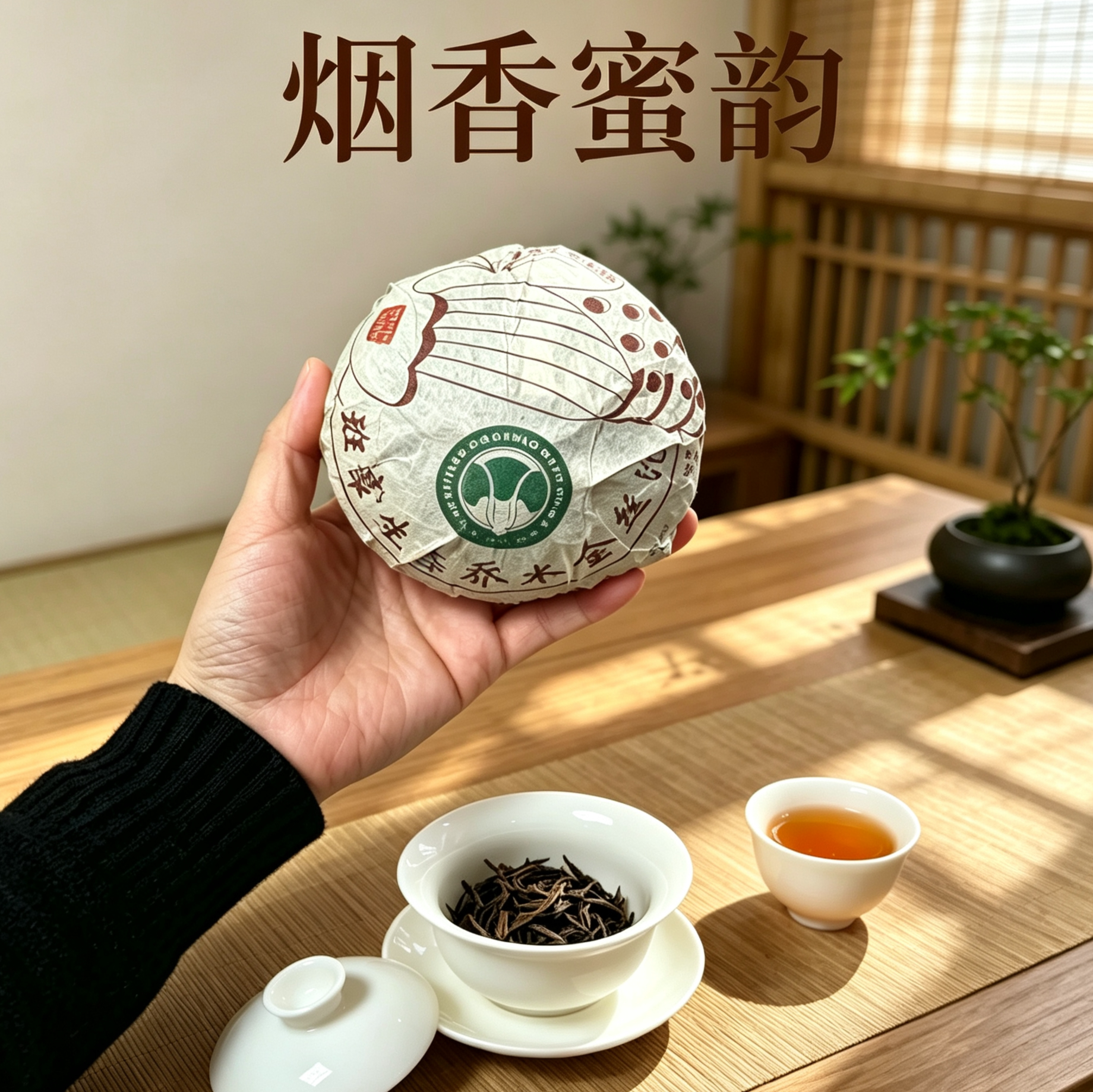 七星孔雀班章生态乔木金丝沱 2006 年 601 批大白菜金鸡沱 500 克