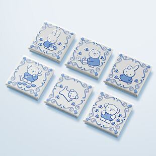 米菲兔联名周边限定制陶瓷美烧浓磁吸冰箱贴可爱卡通装饰新年礼物