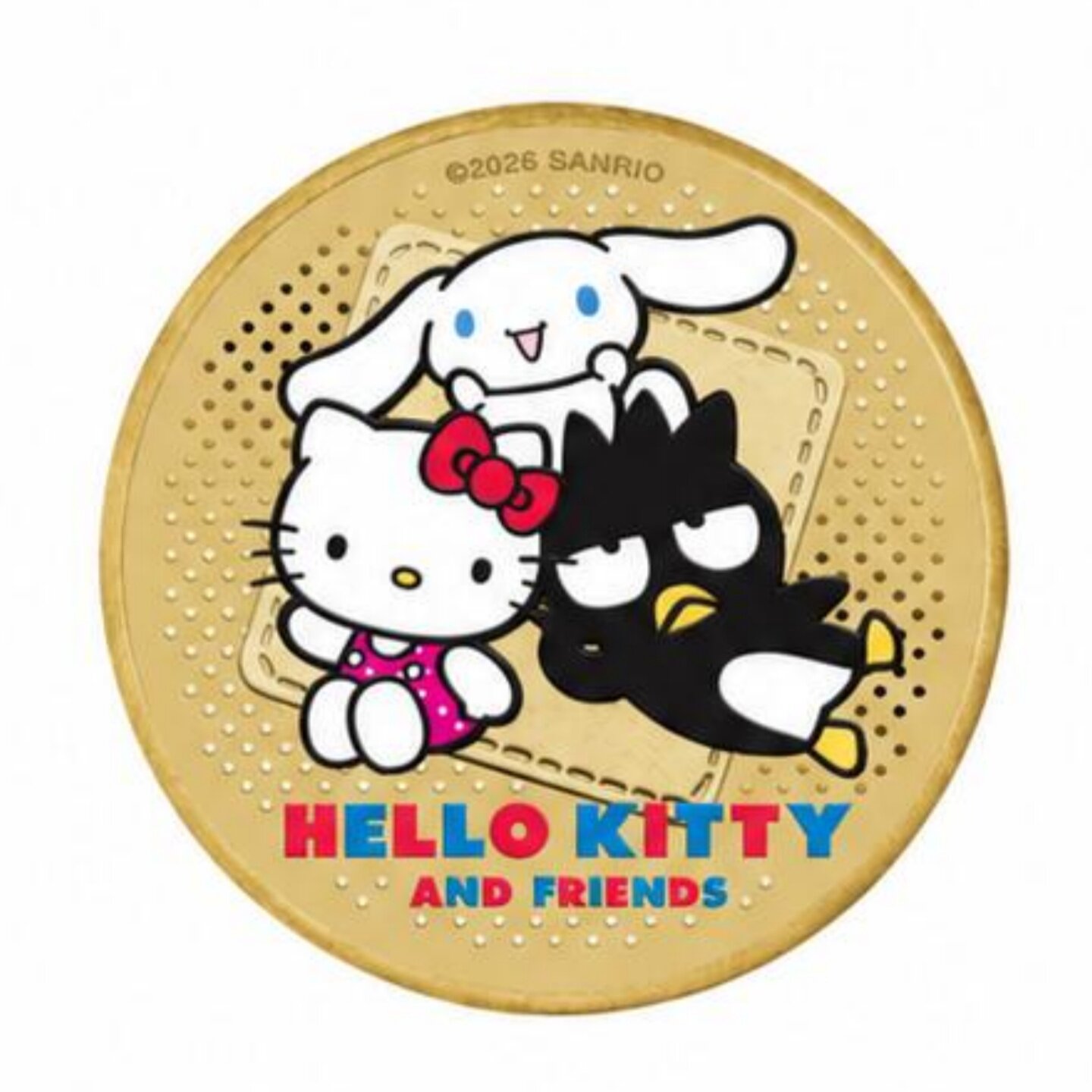 Kitty猫纪念周边圆形隔热杯垫