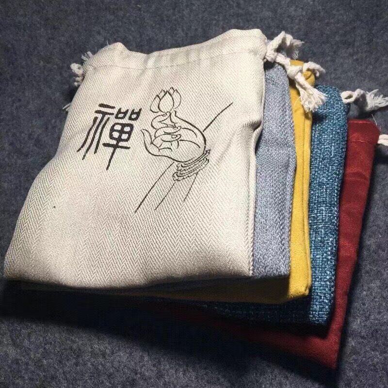 高端加厚双层棉布文玩袋珠宝袋包装收纳金刚菩提佛珠盘完袋