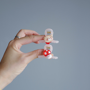 儿童中号亚克力卡通抓夹女生刘海发抓后脑勺捏夹侧边夹头饰发饰品