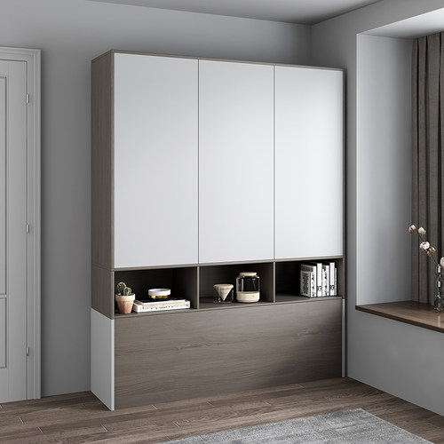 简约现代家用平开门衣柜