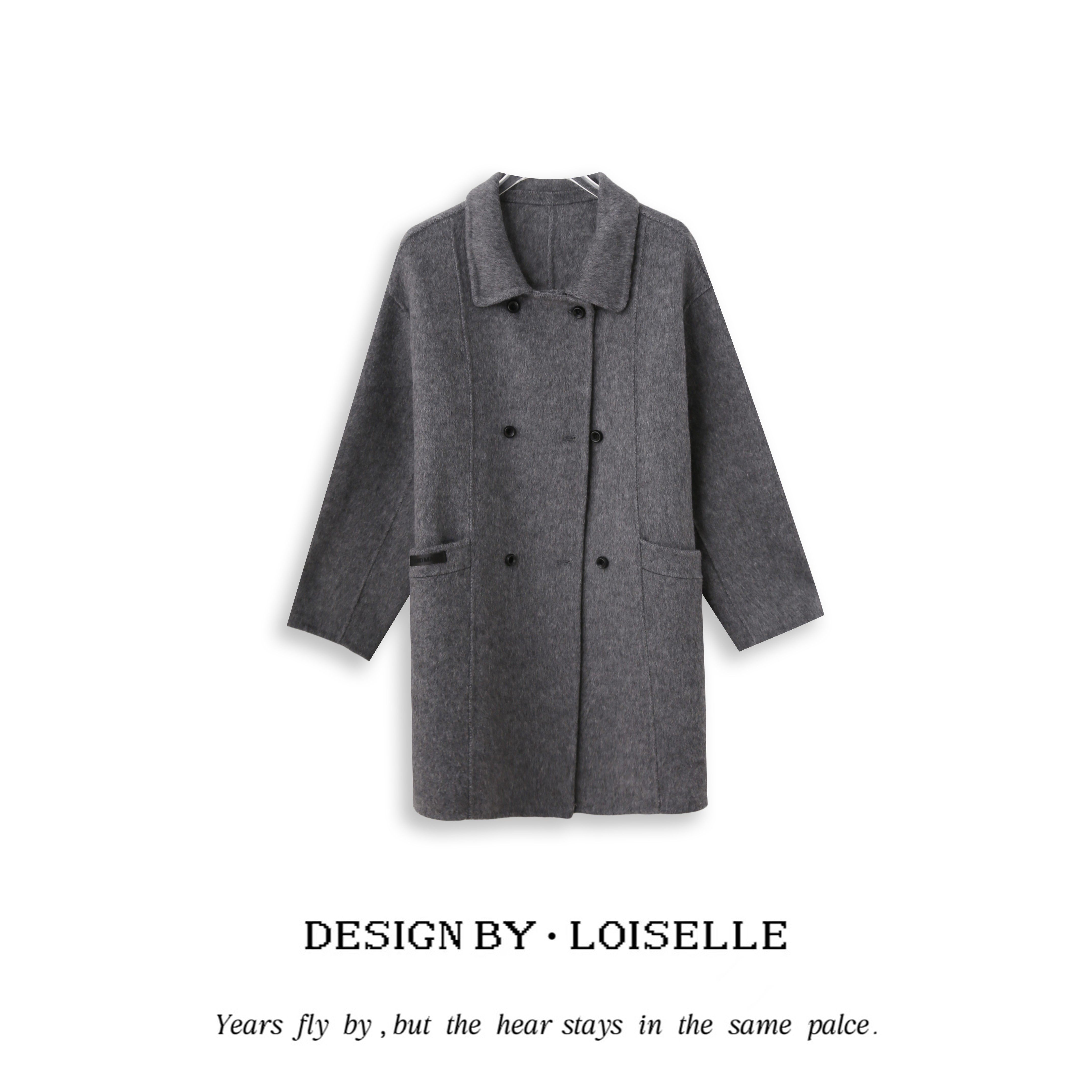 【年终盛典】LOISELLE洛赛儿【桑榆】时尚休闲大衣LS1713