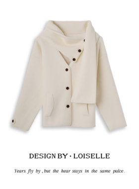 【官补之夜】LOISELLE洛赛儿【雪落音】时尚百搭休闲毛衣外套