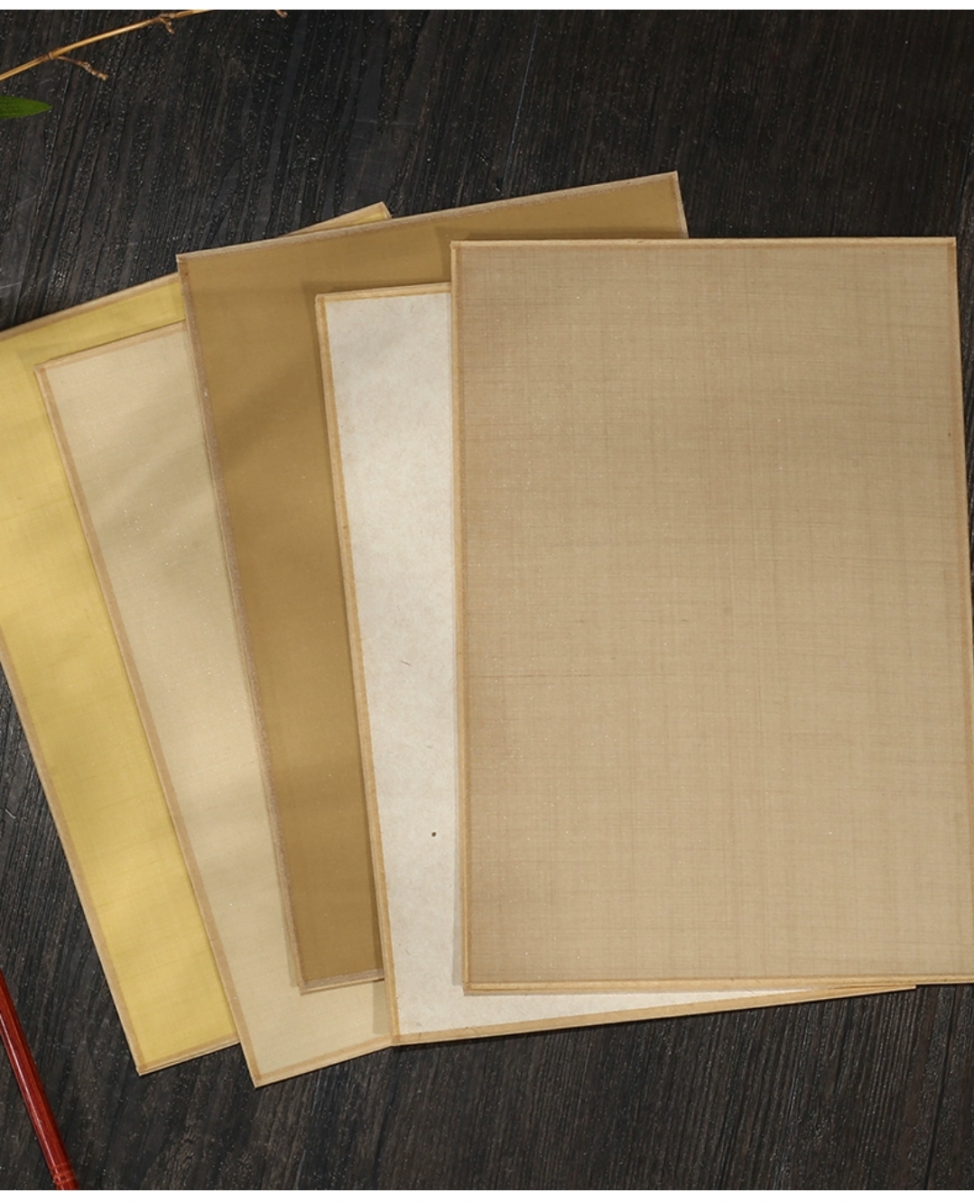 真丝6丝矾绢绢卡熟绢制作全卡包金边卡纸工笔画小楷没骨创作绢卡