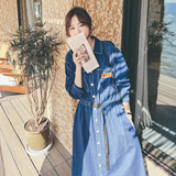 【档口有货】不挑人牛仔长袖连衣裙2D122-9027-P135控188，女装连衣裙，2D122