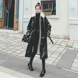 档口主推加厚兔毛皮衣PU派克服外套2D122-9039-P195控278，女装派克服，2D122