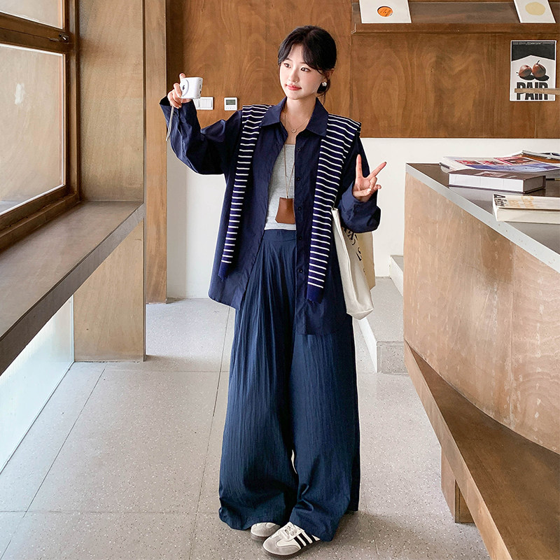 【档口有货】衬衫（披肩）+裤子三件套2D122-2716-P185控268,女装套装/套裙,2D122