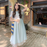 【新品现货】撞色仙女连衣裙2D122-2622-P135控188，女装连衣裙，2D122