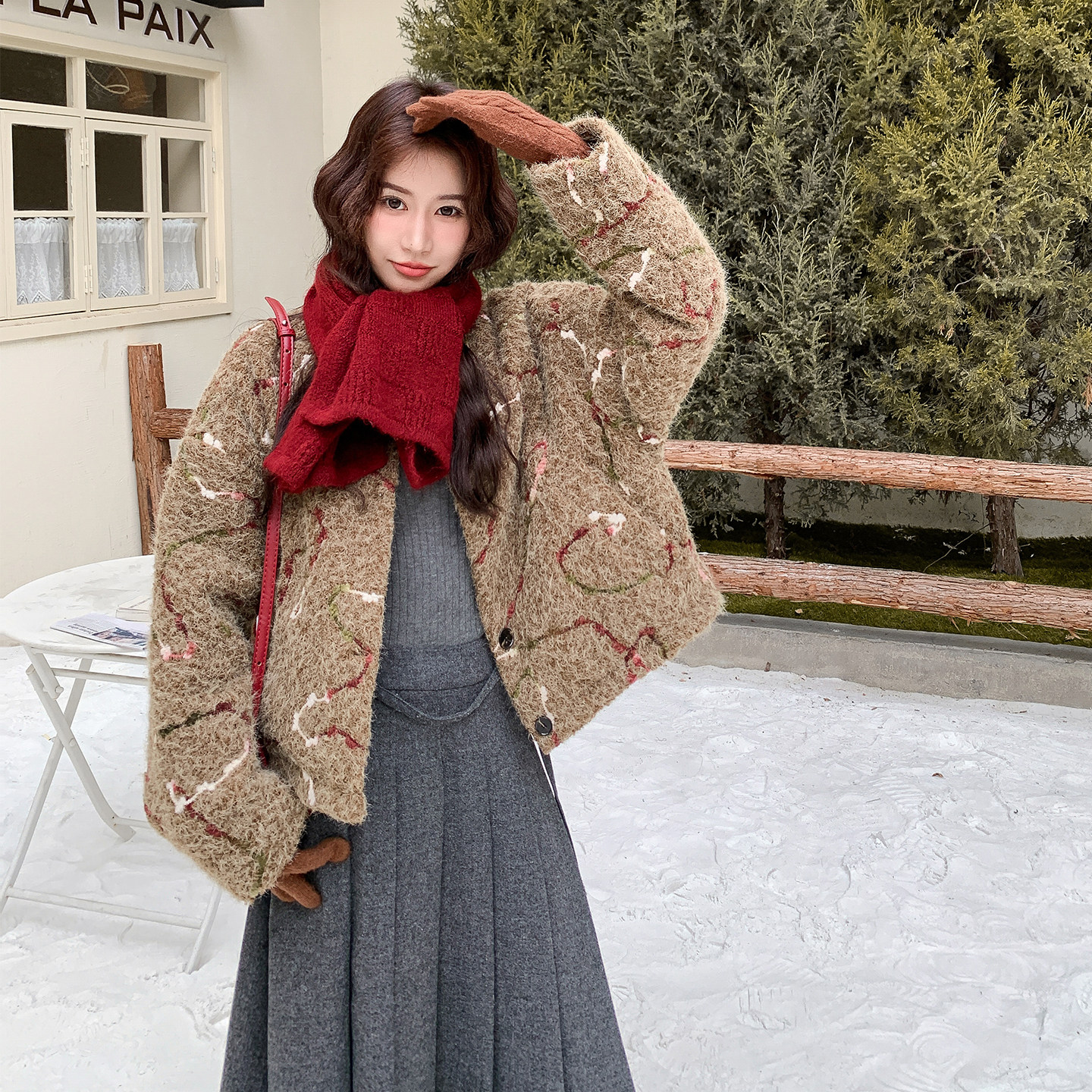 【档口有货】夹棉加厚毛绒外套2D122-2759-P180控278，女装棉衣/棉服，2D122