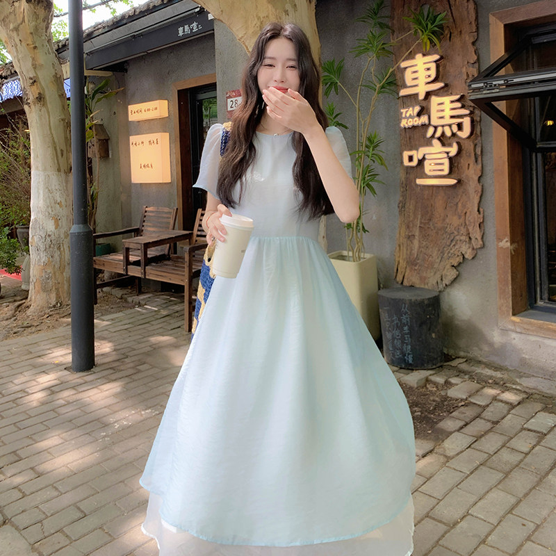 【新品现货】撞色仙女连衣裙2D122-2622-P135控188,女装连衣裙,2D122