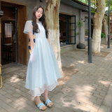 【新品现货】撞色仙女连衣裙2D122-2622-P135控188，女装连衣裙，2D122