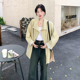 【档口有货】条纹拼接风衣外套2D122-2717-P165控248，女装风衣，2D122