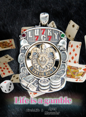CircleLife & ApexMarauder 原创手作 Life is a gamble 吊坠
