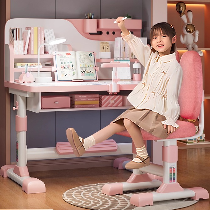 儿童学习桌椅套装家用书桌课桌可升降桌子小学生写作业桌2025新款