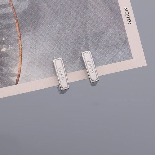 s925纯银enfp几何字母耳扣女小众