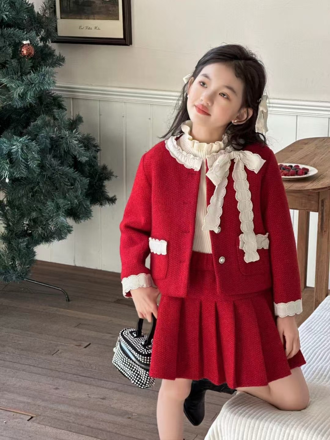 2025新款公主裙子女孩中小童套装