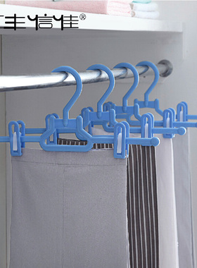 汇丰信佳 防滑晾晒裤架群裤子夹子袜子晾晒强力夹挂钩可旋转30073