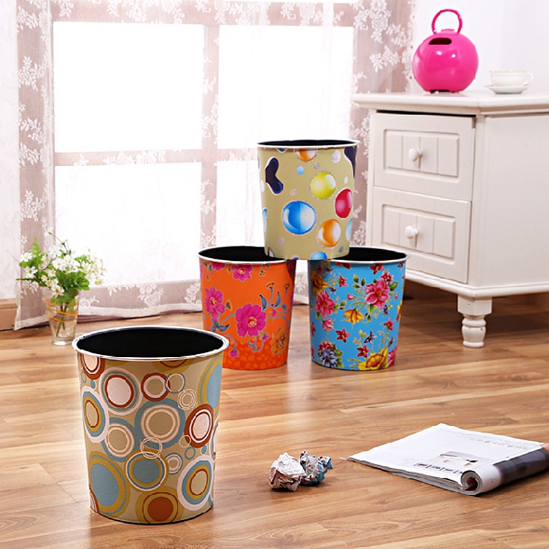 买3送同款 垃圾桶无盖时尚欧式卫生桶塑料创意家用办公室废纸篓