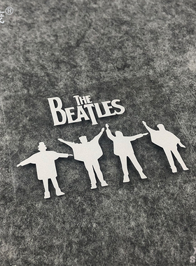 THE BEATLES音乐乐队标志贴纸汽车电动车电脑箱包电瓶车贴防水贴