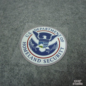 美国国土安全局logo标志贴 汽车笔记本反光防水小贴纸 A010