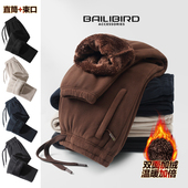 双面加绒加厚男女款 子 抓绒棉裤 直筒休闲卫裤 保暖中老年束脚冬季