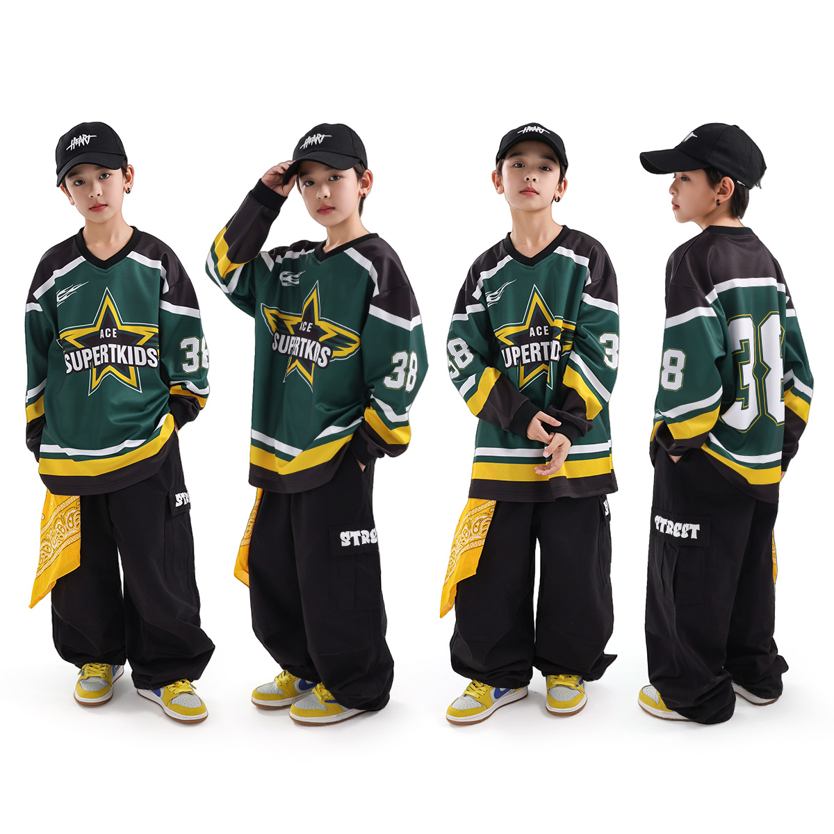 智多豆街舞儿童潮服表演出服套装