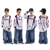 儿童街舞潮服套装 嘻哈街舞演出服 少儿hiphop童装 男童宽松美式 长袖