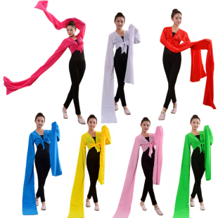 练功服戏曲练习服考级藏族舞水袖 古典舞蹈水袖 演出服汉唐舞蹈水袖