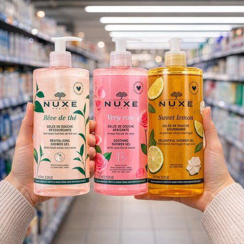 NUXE欧树玫瑰甜柠檬绿茶沐浴露