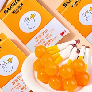 创意烟杆棒棒糖18g趣味水果味造型恶搞整蛊棒棒糖烟糖果零食