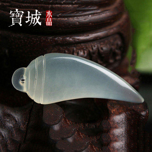 纯天然A货岫玉手工雕刻小辣椒挂件吊坠 diy饰品项链手链配饰材料