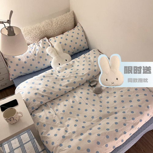 ins波点纯棉四件套软糯亲肤床品